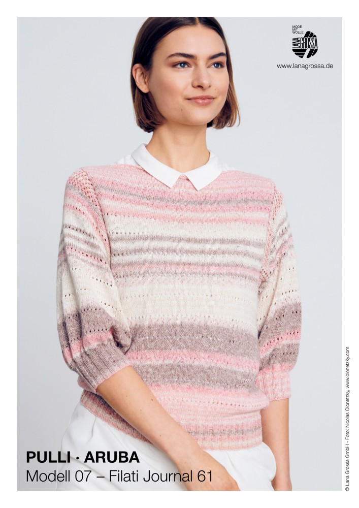 Lana Grossa Strickanleitung Gratis Pulli Aruba Woolanda