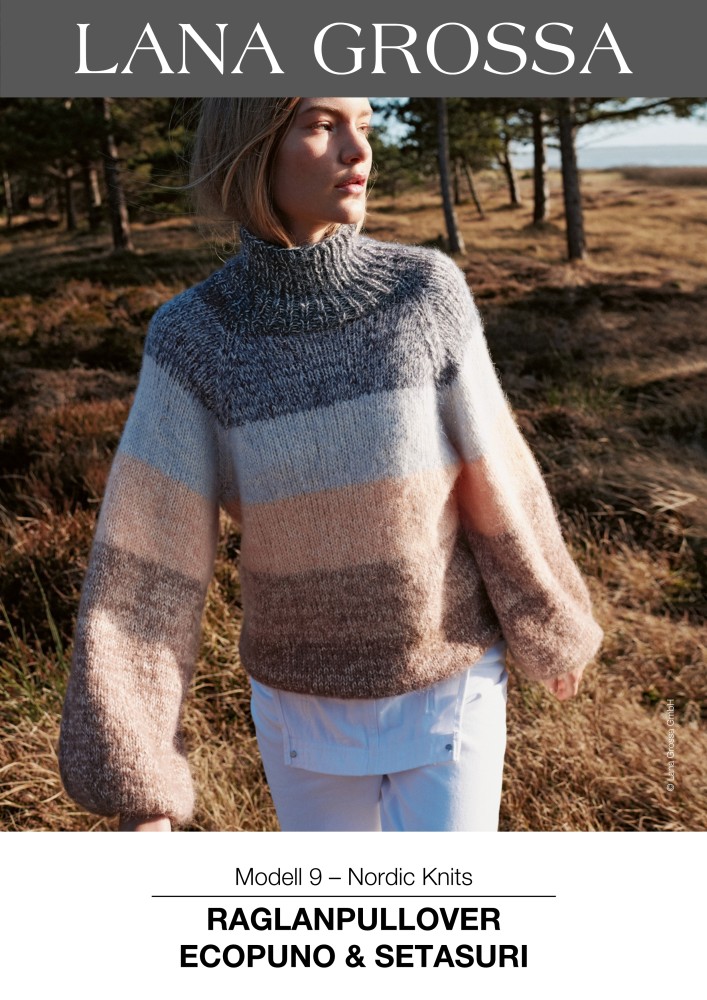 Lana Grossa Strickanleitung Gratis Raglanpullover Ecopuno Setasuri Woolanda