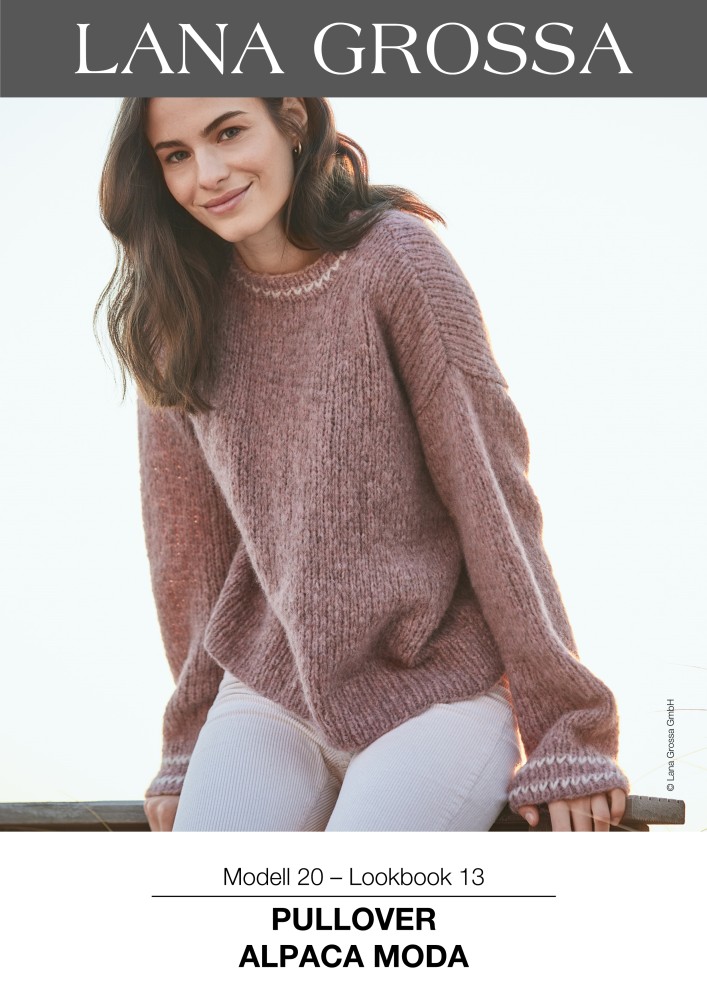 Lana Grossa Strickanleitung Gratis Pullover Alpaca Moda Woolanda