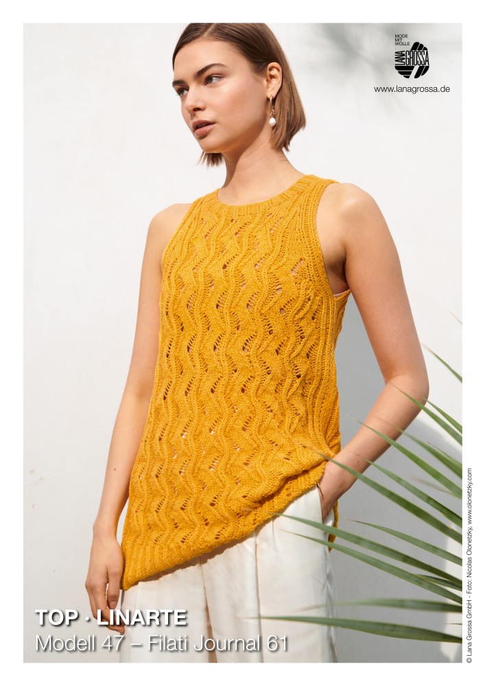 Lana Grossa Strickanleitung Gratis Top (Linarte) | Woolanda